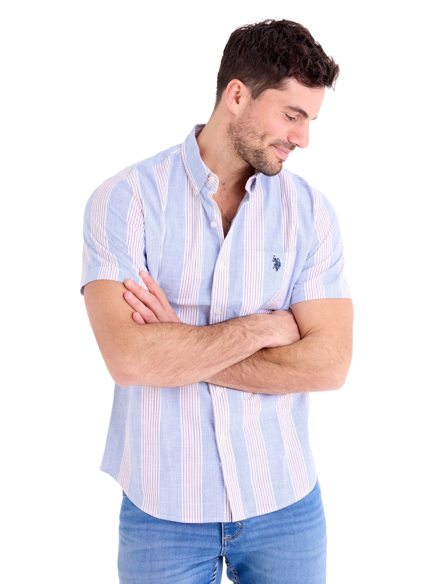 U.S. Polo Assn. Men's Short Sleeve Buttondown Shirt