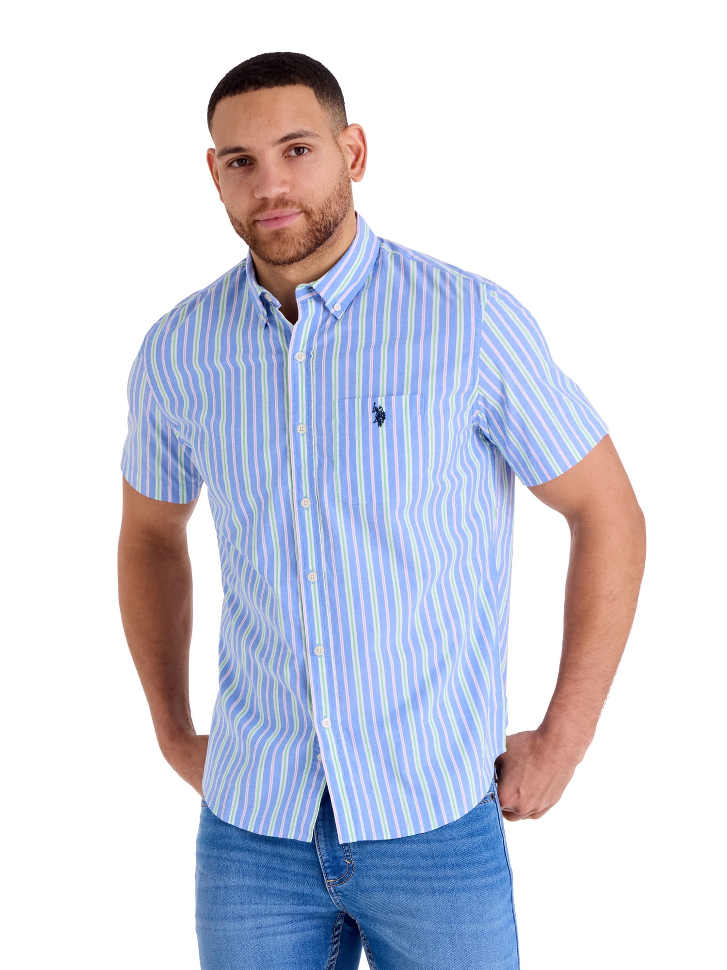 U.S. Polo Assn. Men's Short Sleeve Buttondown Shirts
