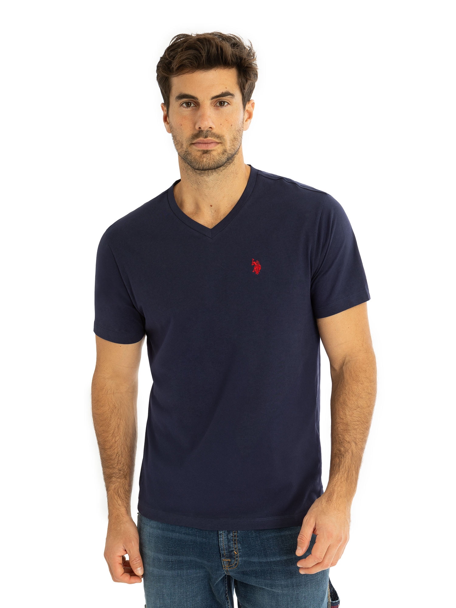 U.S. Polo Assn. Men's Basic Short Sleeve V-Neck T-Shirt