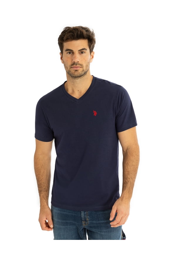 Men's Basic Short Sleeve V-Neck T-Shirt