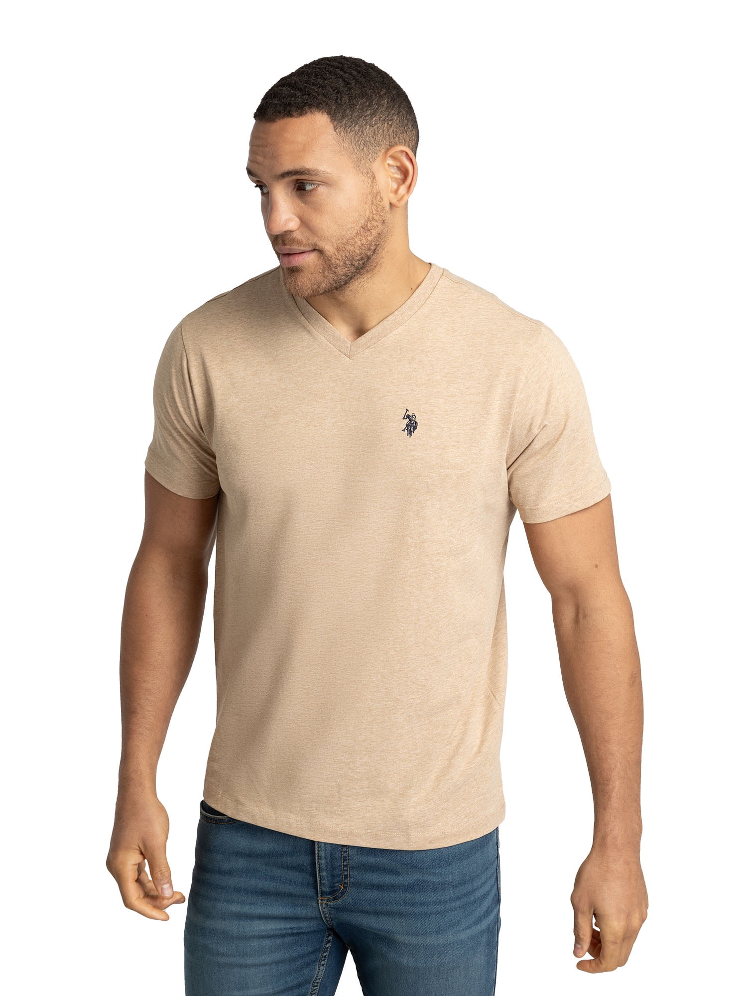 U.S. Polo Assn. Men's Basic Short Sleeve V-Neck T-Shirt