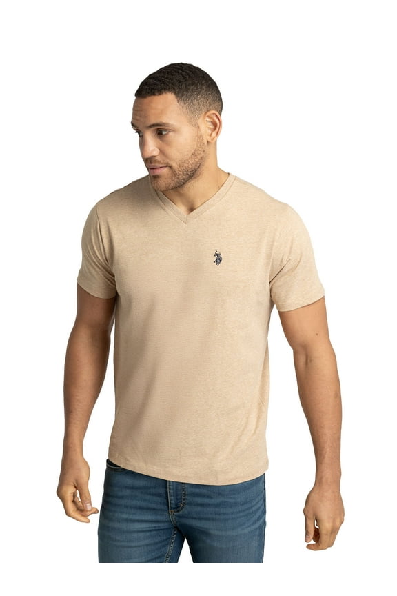 Men's Basic Short Sleeve V-Neck T-Shirt