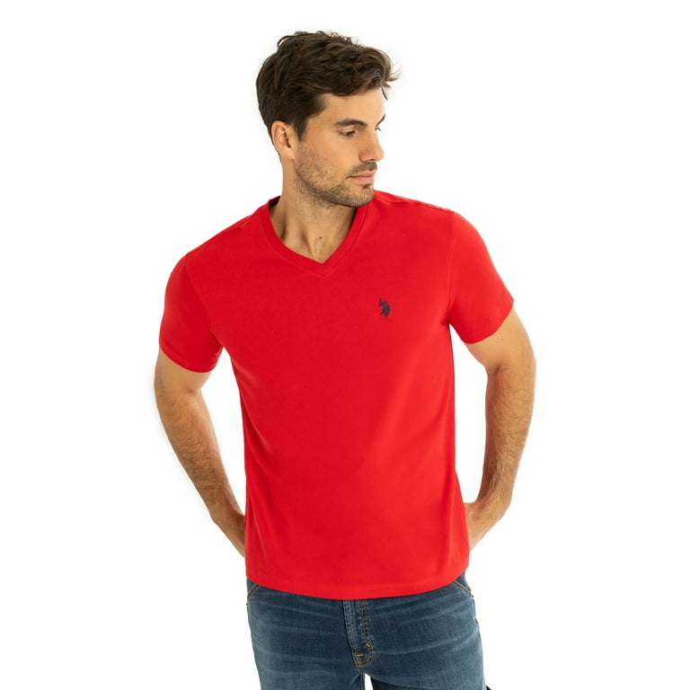 Polo men's V-Neck Tee 100% Cotton Jersey