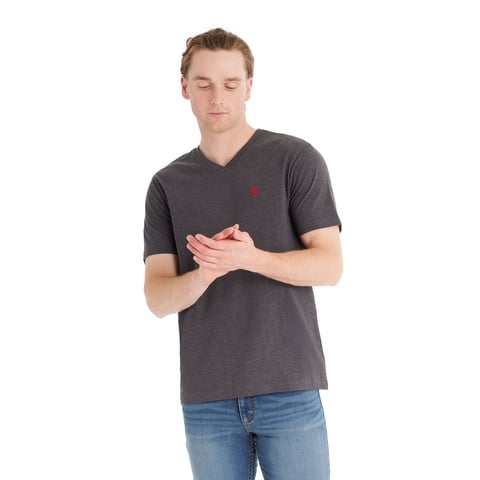 Men's Basic Short Sleeve V-Neck T-Shirt