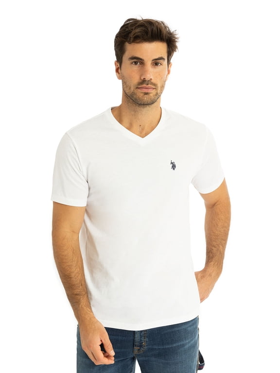 Men's Basic Short Sleeve V-Neck T-Shirt