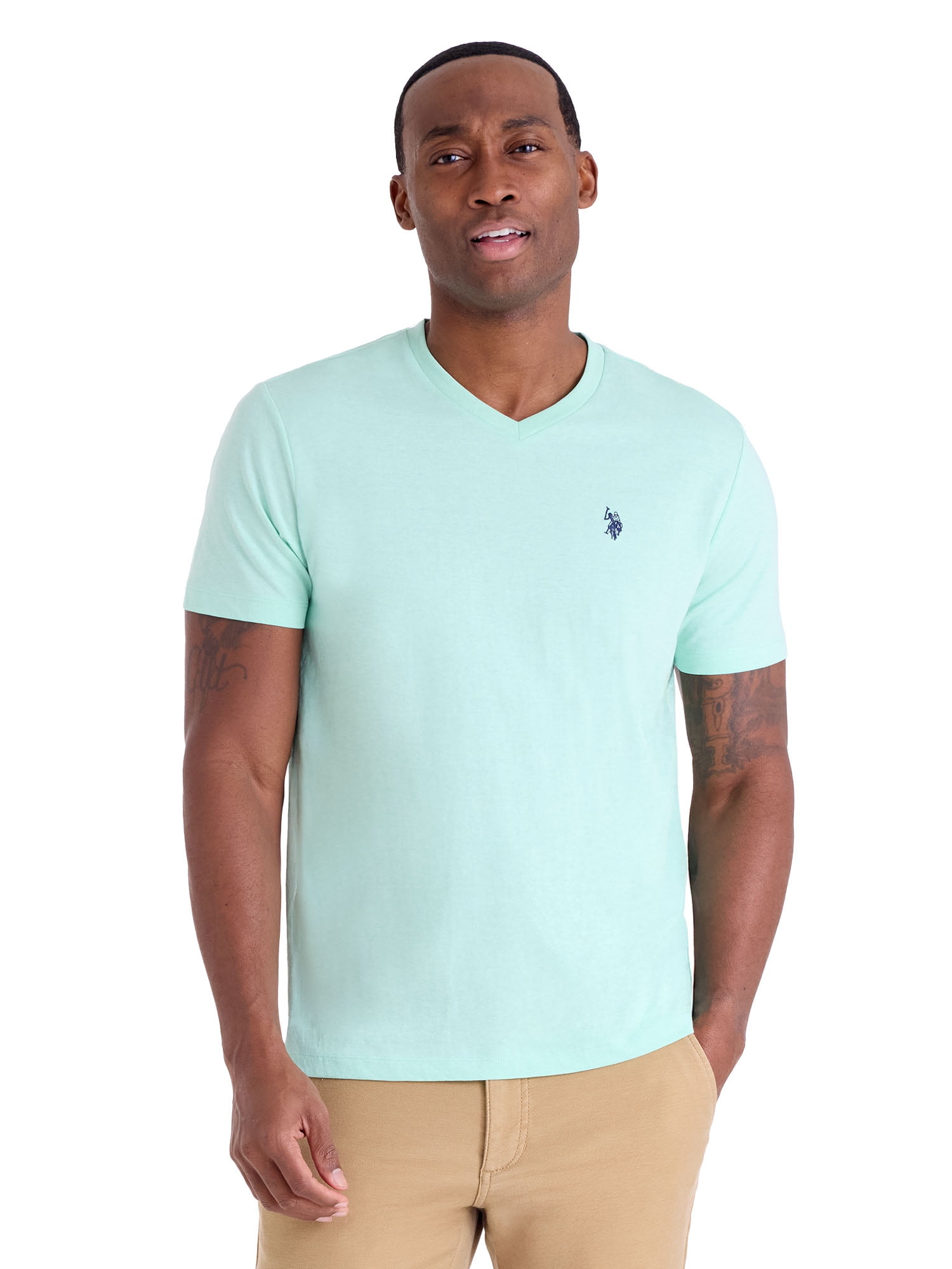 U.S. Polo Assn. Men's Basic Short Sleeve V-Neck T-Shirt