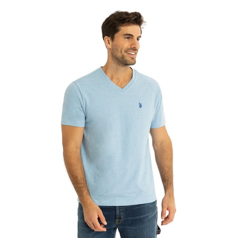 Men's Basic Short Sleeve V-Neck T-Shirt