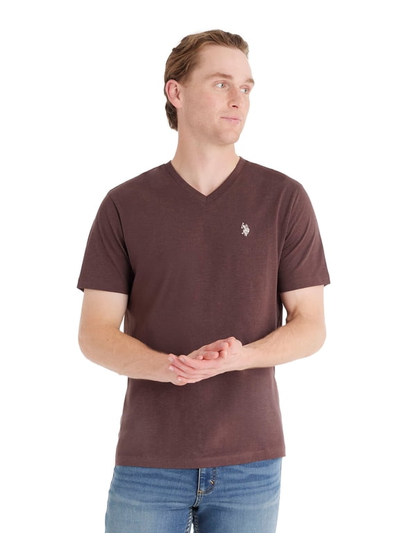 Men's Basic Short Sleeve V-Neck T-Shirt