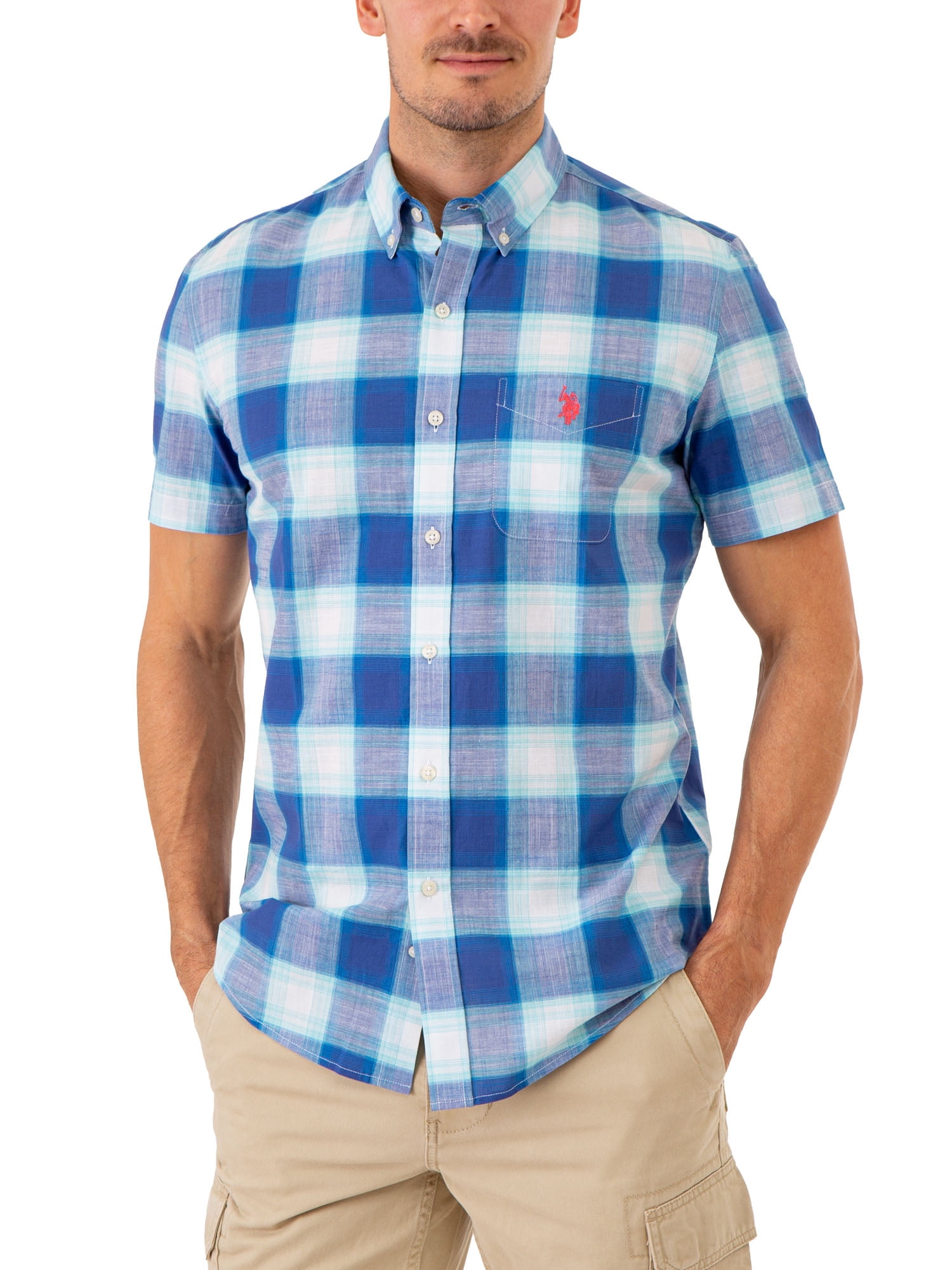 U.S. Polo Assn. Men's Short Sleeve Woven Shirt