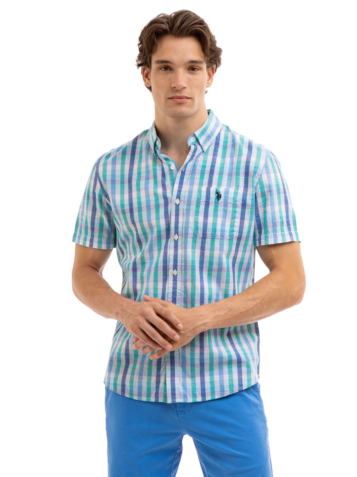 U.S. Polo Assn. Men's Short Sleeve Woven Shirt