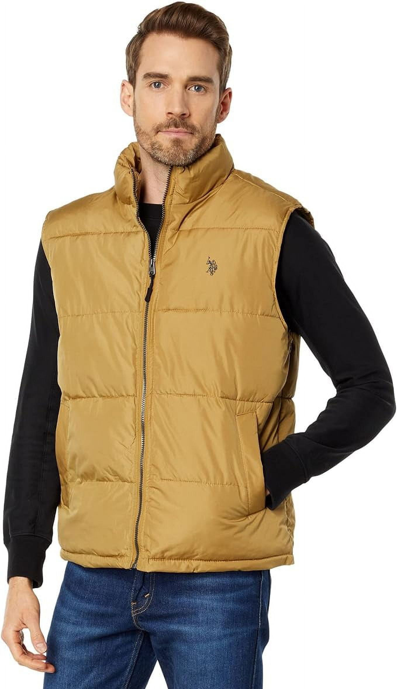 U.S. Polo Assn. Men's Signature Vest Coyote Brown Medium