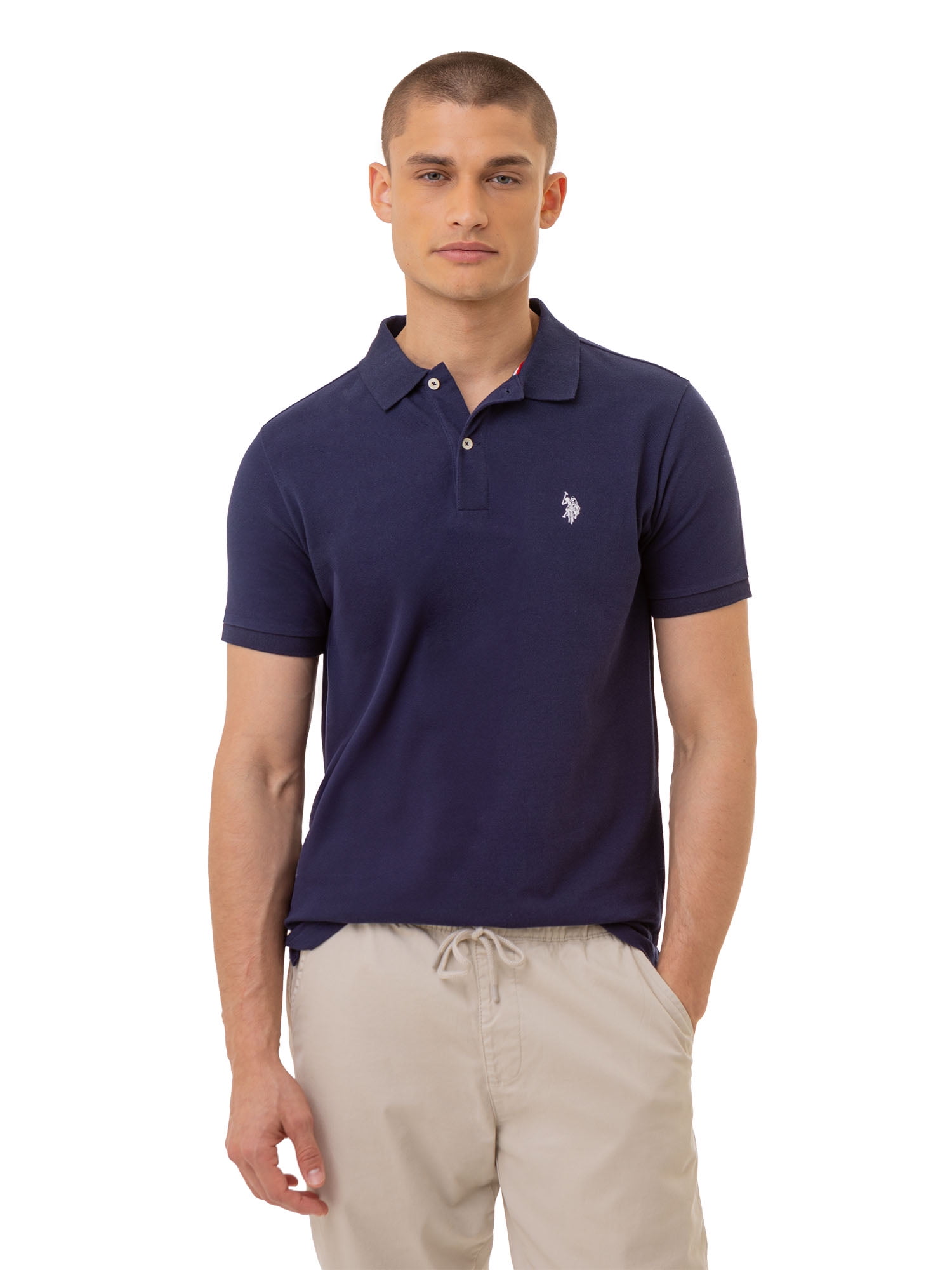 Walmart discounts of U.S. Polo Assn. men's Slim Fit Pique Polo Shirt