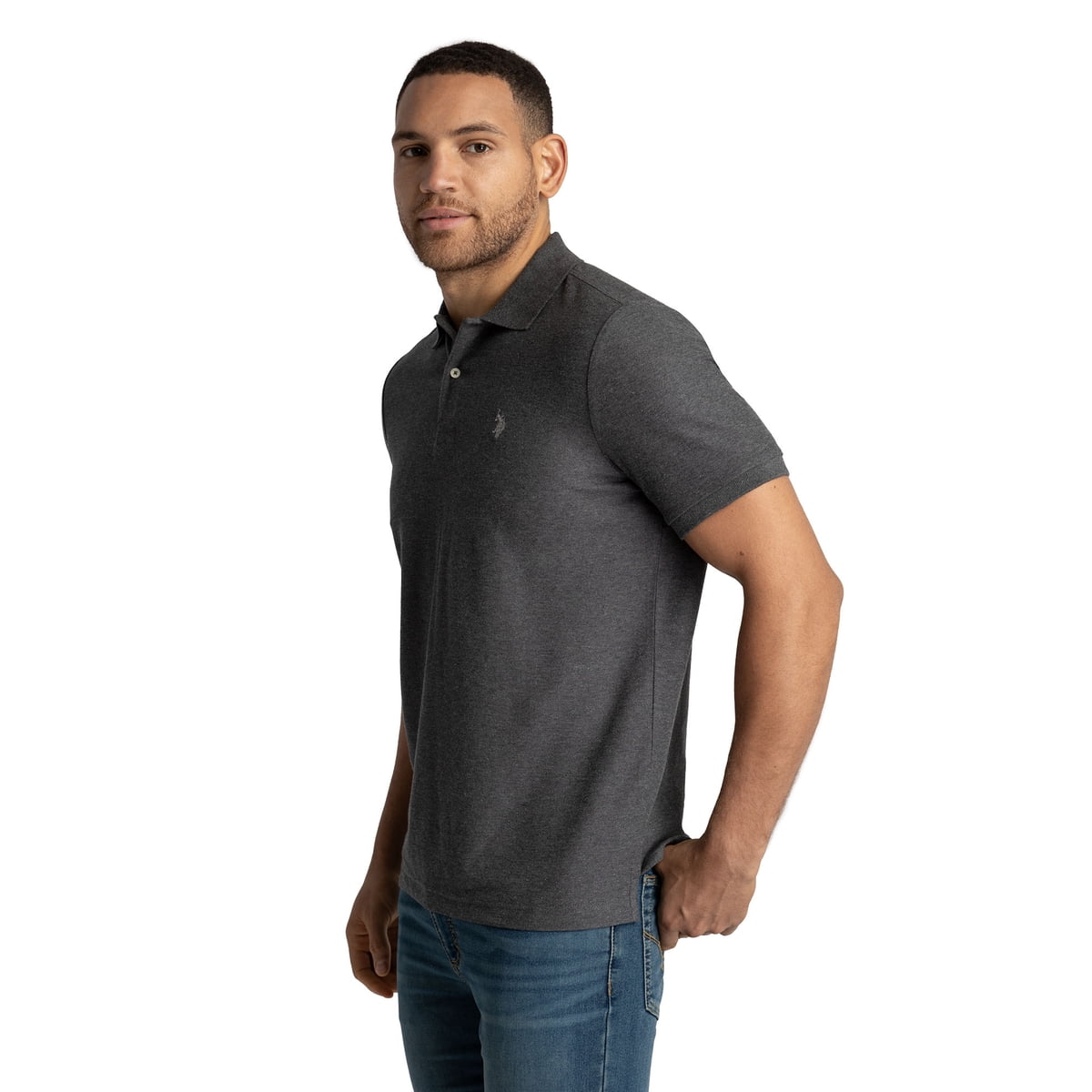 Men's Slim Fit Pique Polo Shirt, XS - 3XL
