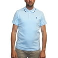 thumbnail image 1 of U.S. Polo Assn. Men's Slim Fit Solid Tipped Interlock Polo Shirt, Blue Oxford, X-Large, 1 of 1