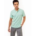 thumbnail image 1 of U.S. Polo Assn. Men's Slim Fit Solid Tipped Interlock Polo Shirt, Patina Green Heather, Large, 1 of 3
