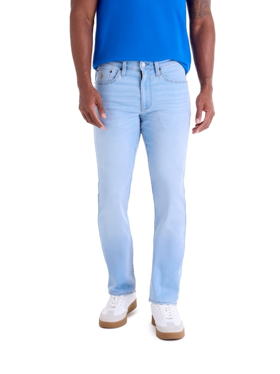 Men's Slim Straight Knit Denim Jean