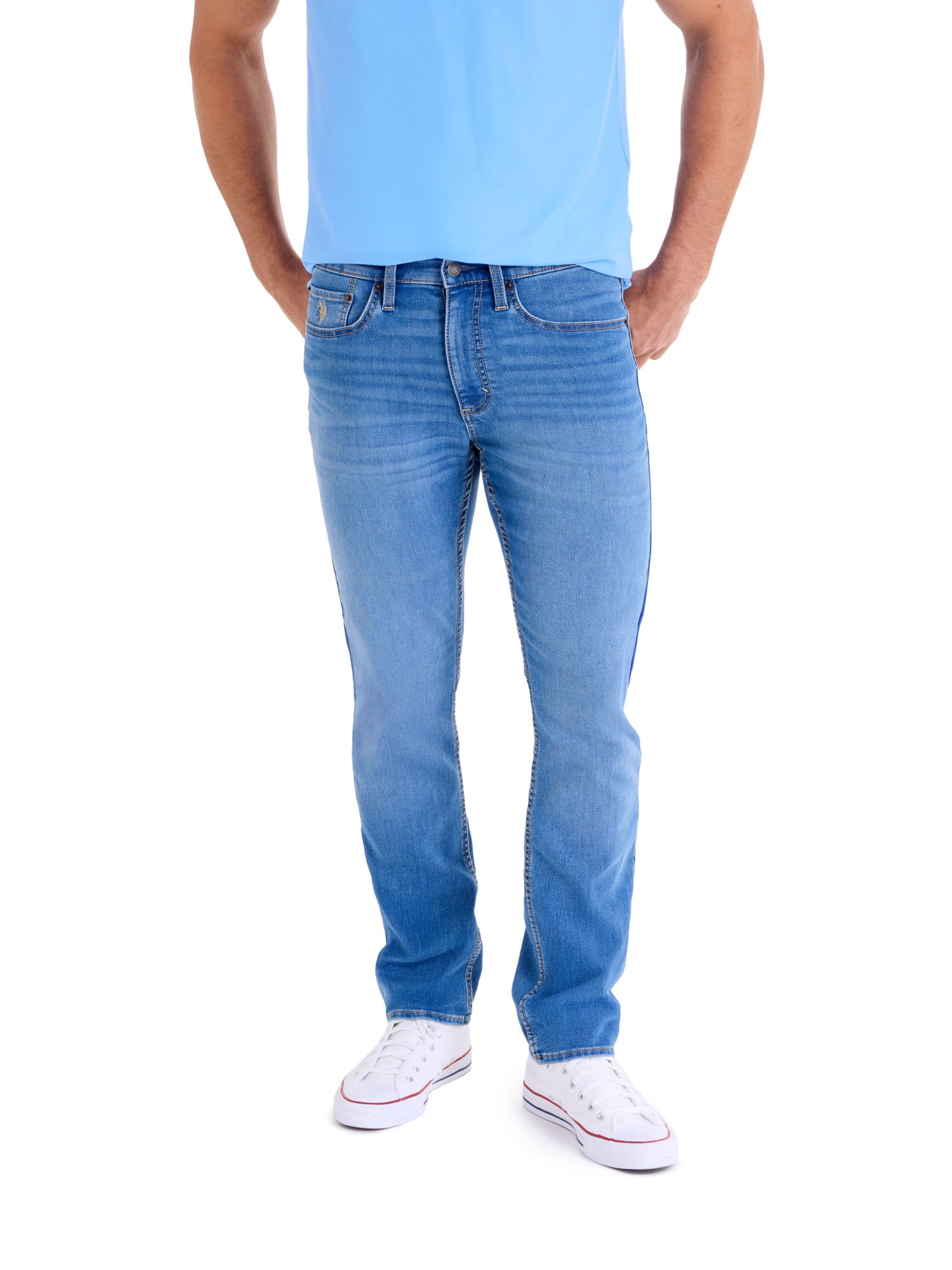 Men's Slim Straight Knit Denim Jean