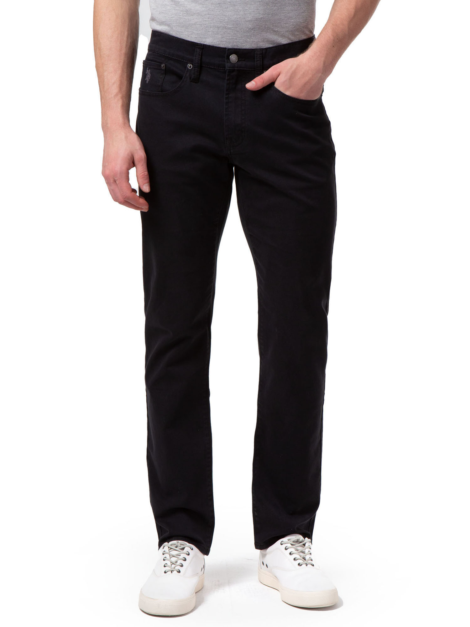 U.S. Polo Assn. Men's Slim Straight Stretch Twill 5 Pocket Pants - image 1 of 4