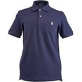 thumbnail image 1 of U.S. Polo Assn. Men's Solid Polo With Small Pony, Classic Navy/White, Medium, 1 of 3