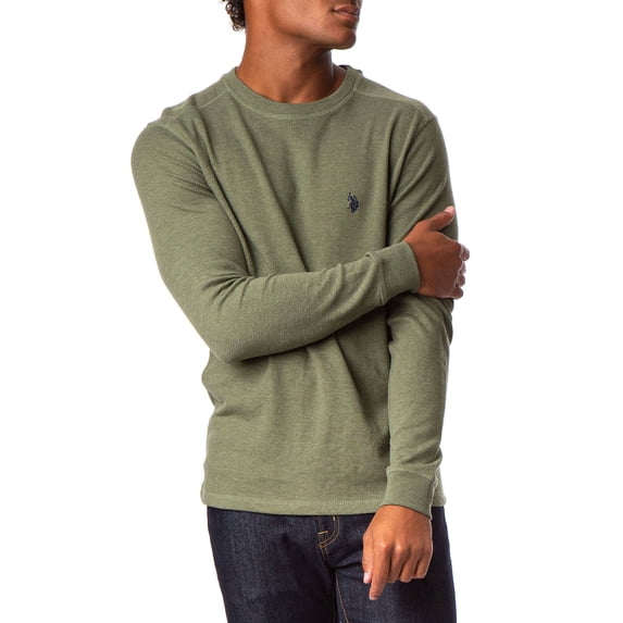 U.S. Polo Assn. Men's Solid Thermal Crew Tee