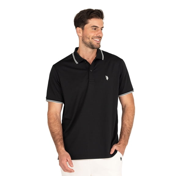 U.S. Polo Assn. Men's Performance Interlock Polo Shirt, Sizes S-3XL