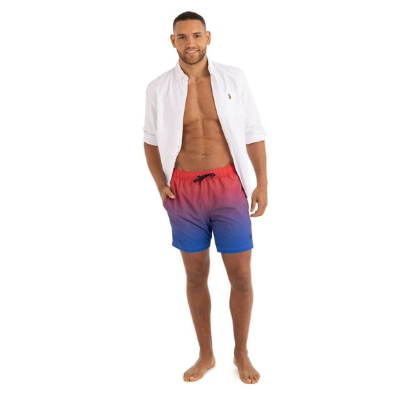 U.S. Polo Assn. Men's & Big Men's Compression Lined Swim Trunks, 7" Inseam, Sizes S-3XL