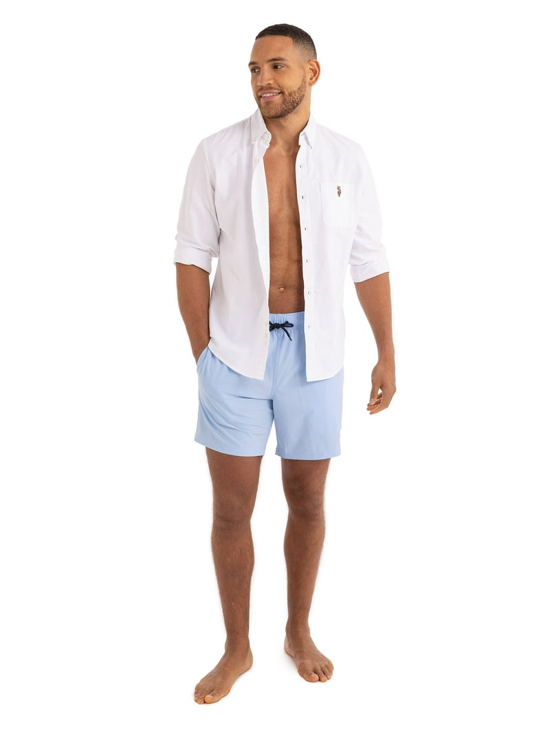 Polo Men's Big Men's Compression Lined Swim Trunks,