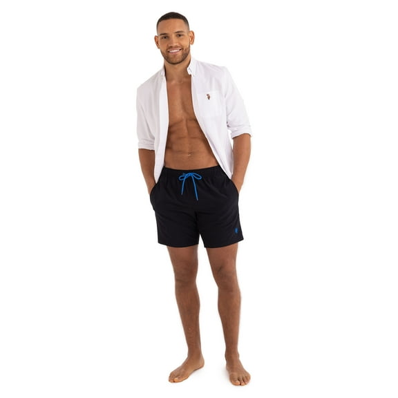 U.S. Polo Assn. Men's & Big Men's Compression Lined Swim Trunks, 7" Inseam, Sizes S-3XL