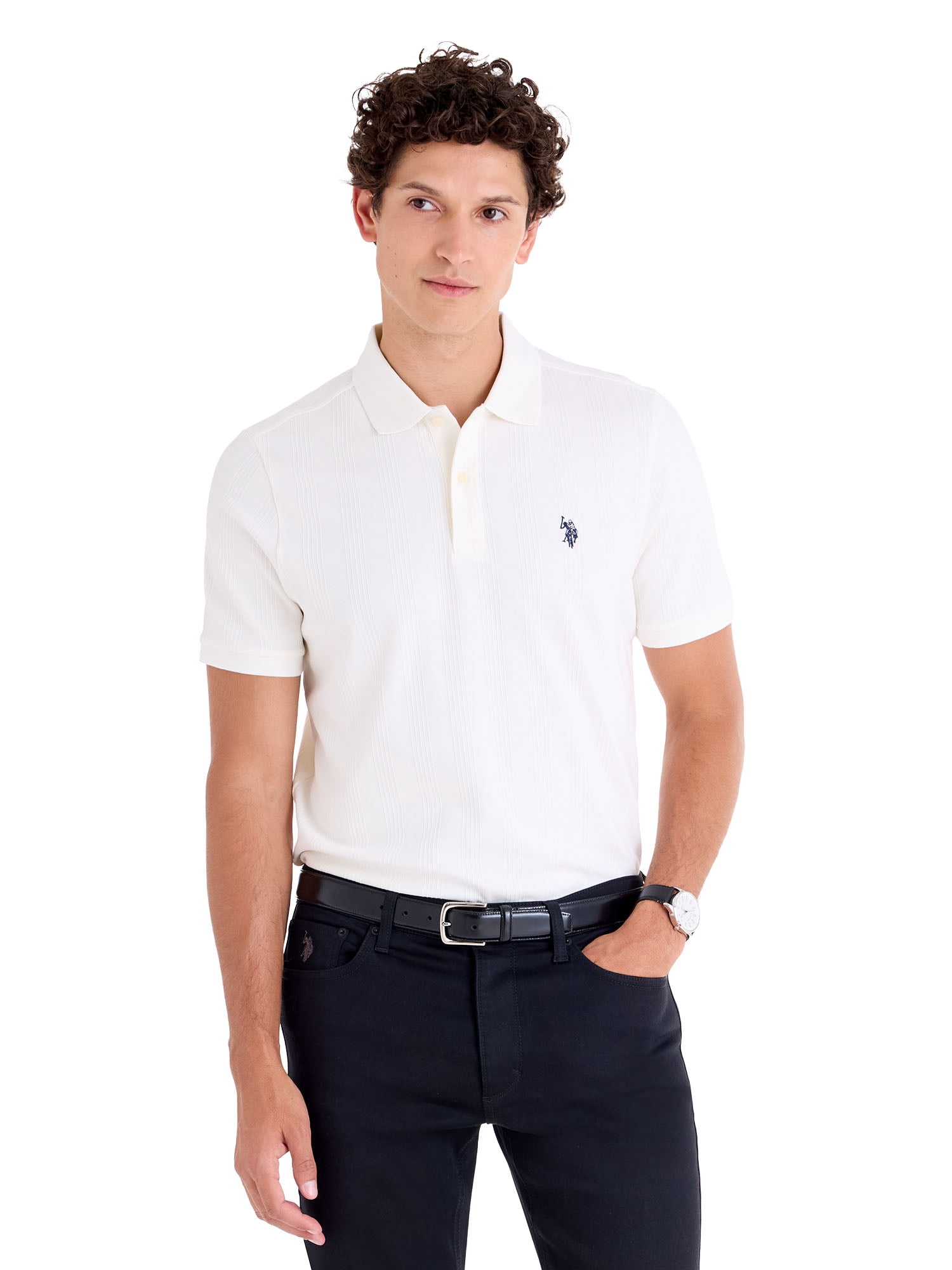 U.S. Polo Assn. Men’s Textured Knit Polo