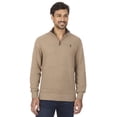 thumbnail image 1 of U.S. Polo Assn Men's Textured Striped Quarter Zip Sweater, 1 of 3