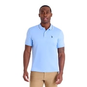 U.S. Polo Assn. Mens Classic Tipped Interlock Polo Shirt