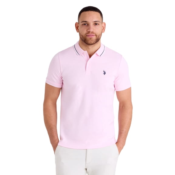 U.S. Polo Assn. Men's Classic Tipped Interlock Polo Shirt