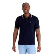 U.S. Polo Assn. Mens Classic Tipped Interlock Polo Shirt