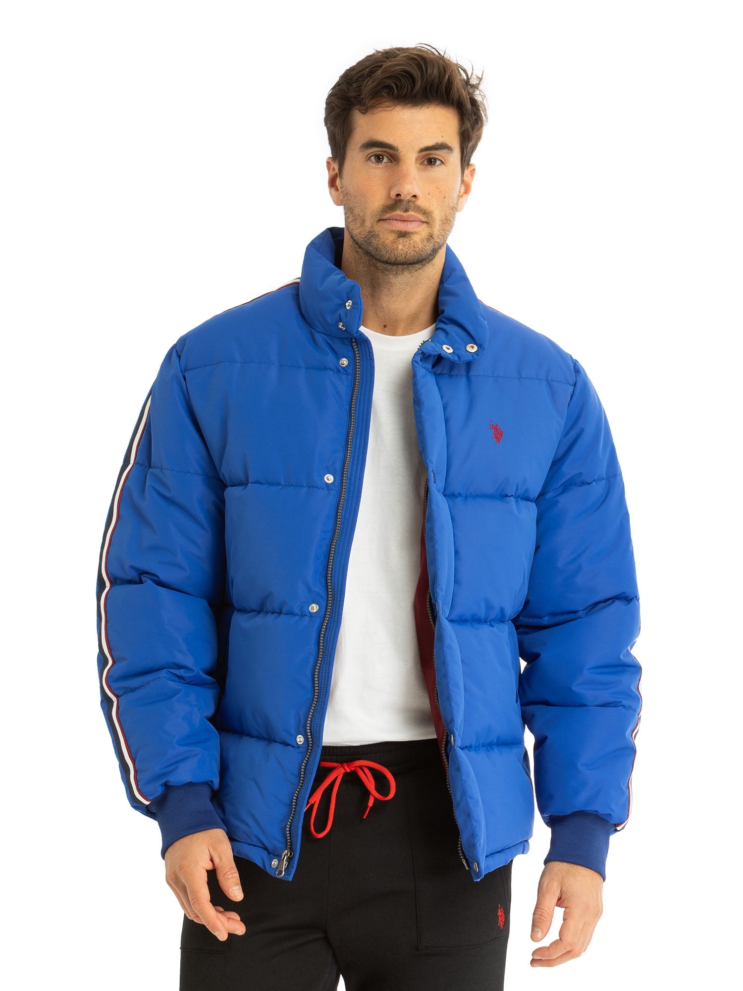 U.S. Polo Assn. Men's Varsity Bomber Puffer Jacket, Sizes S-3XL