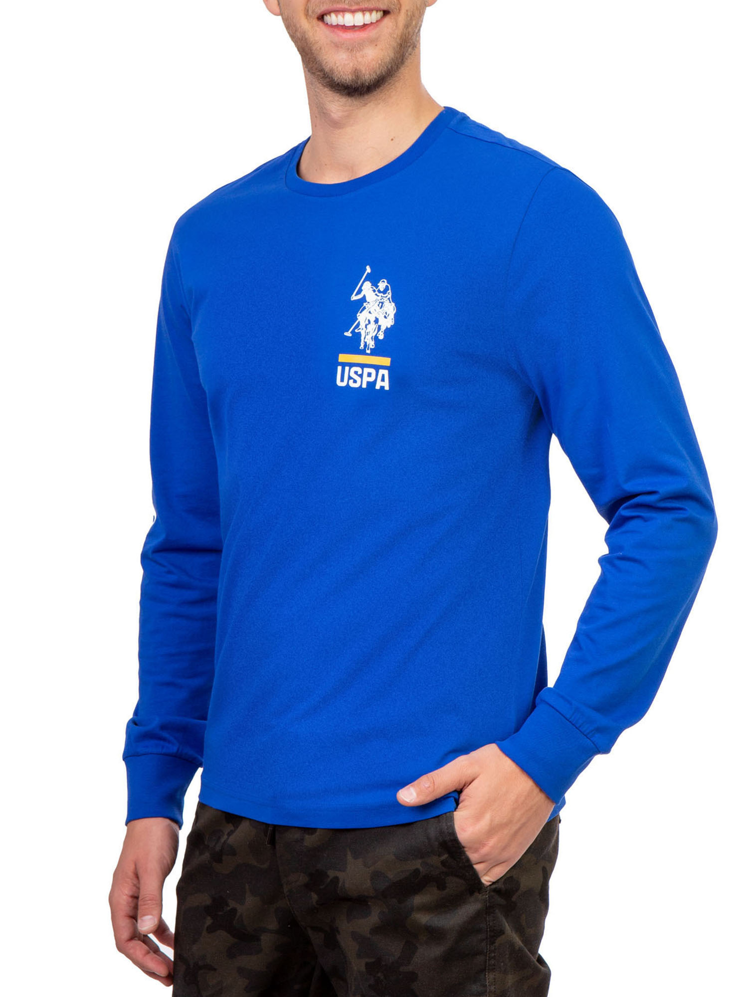 U.S. Polo Assn. Men's and Big Men's Long Sleeve Graphic T-Shirt - image 1 of 3