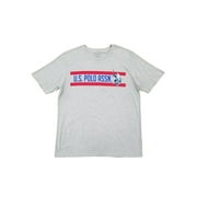 U.S. Polo Assn. Mens Big & Tall Heather Gray Graphic Tee Short Sleeve T-Shirt LT