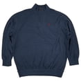 thumbnail image 1 of U.S. Polo Assn. Mens Big & Tall Rinse Blue Quarter Zip Pullover Sweatshirt 2XLT, 1 of 1