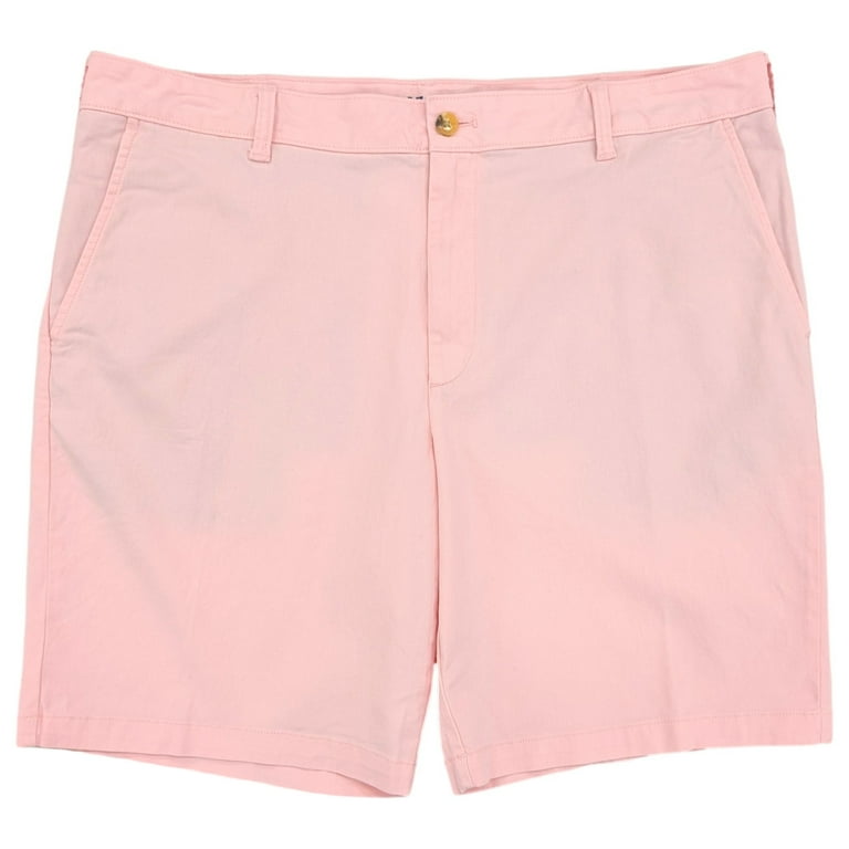 IZOD Saltwater Mens Light Pink Classic Fit Stretch Chino Short 40