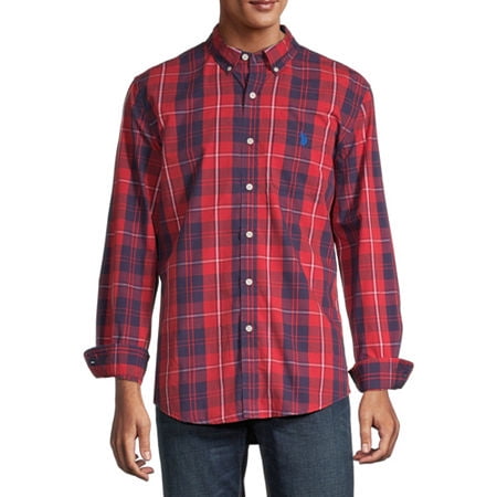Polo Mens Classic Fit Long Sleeve Plaid Button-Down