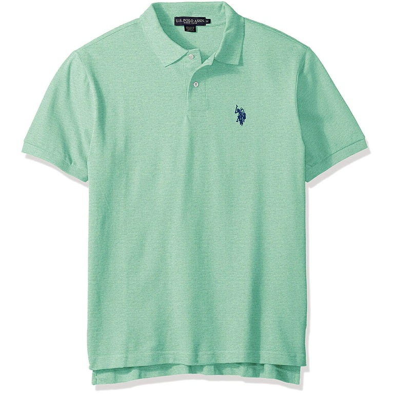 U.S. Polo Assn. Men's Solid Pique Polo Shirt, Classic Navy, Small