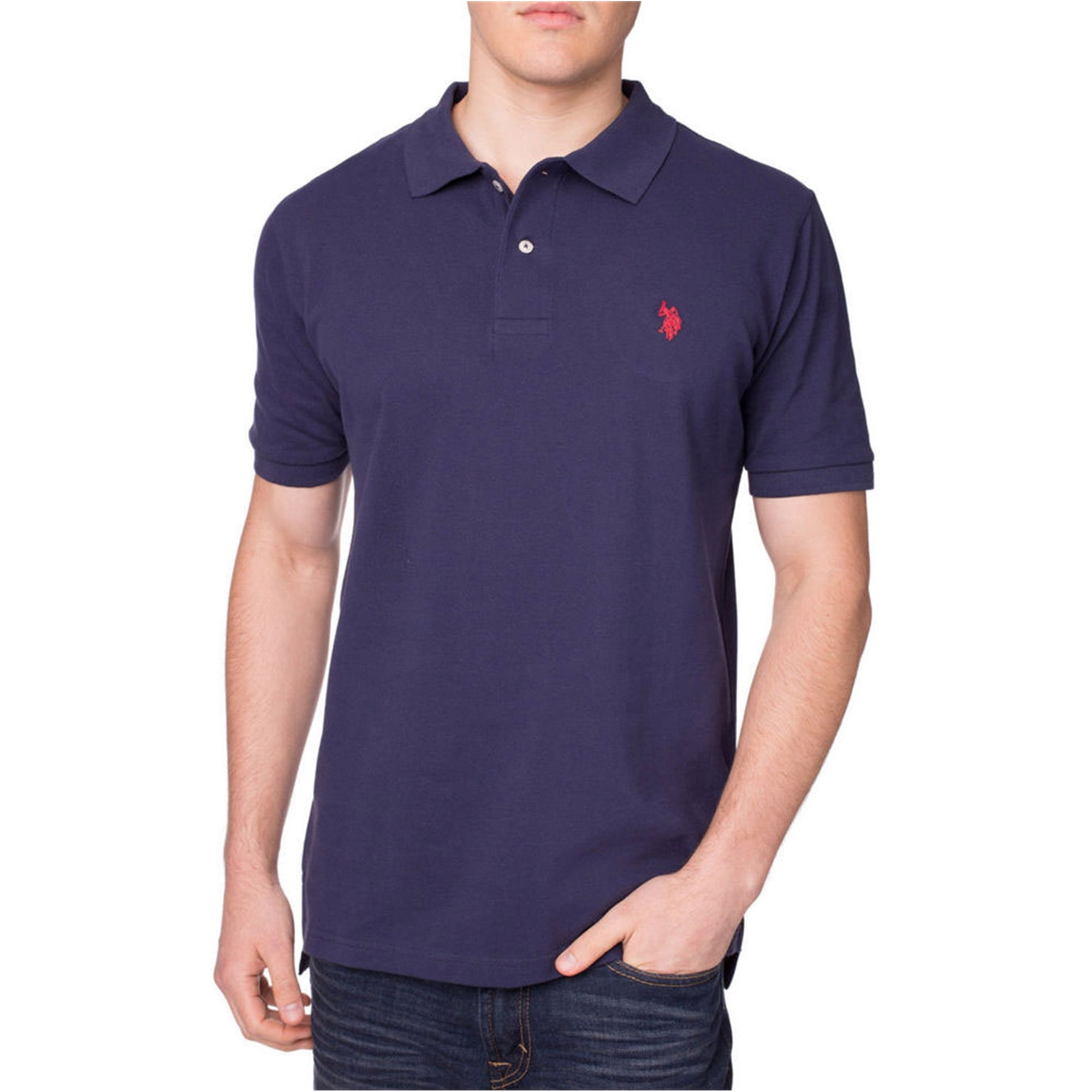 U.S. Polo Assn. Mens Solid Pique Polo With Small Pony, Black U.S. Polo Assn. Mens Solid Pique Polo With Small Pony, Black
