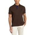 thumbnail image 1 of U.S. Polo Assn. Mens Slim Fit Short Sleeve Polo Shirt with Applique, Brown Heather, Large, 1 of 2