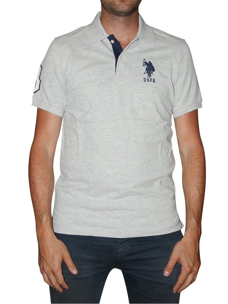 U.S. Polo Assn. Mens Slim Fit Short Sleeve Polo Shirt with