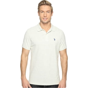 U.S. Polo Assn. Mens Solid Pique Polo With Small Pony, Summer Oatmeal, X-Large