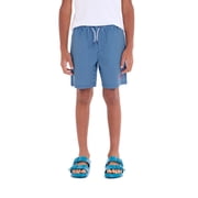 Seersucker Stripe Swim Short, Sizes 4-18