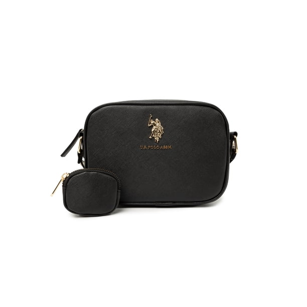 U.S. Polo Assn. Women's Signature Crossbody Bag, Black - Walmart