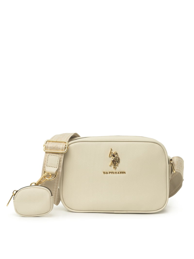 U.S. Polo Assn. Women's Signature Crossbody Bag, Putty - Walmart.com