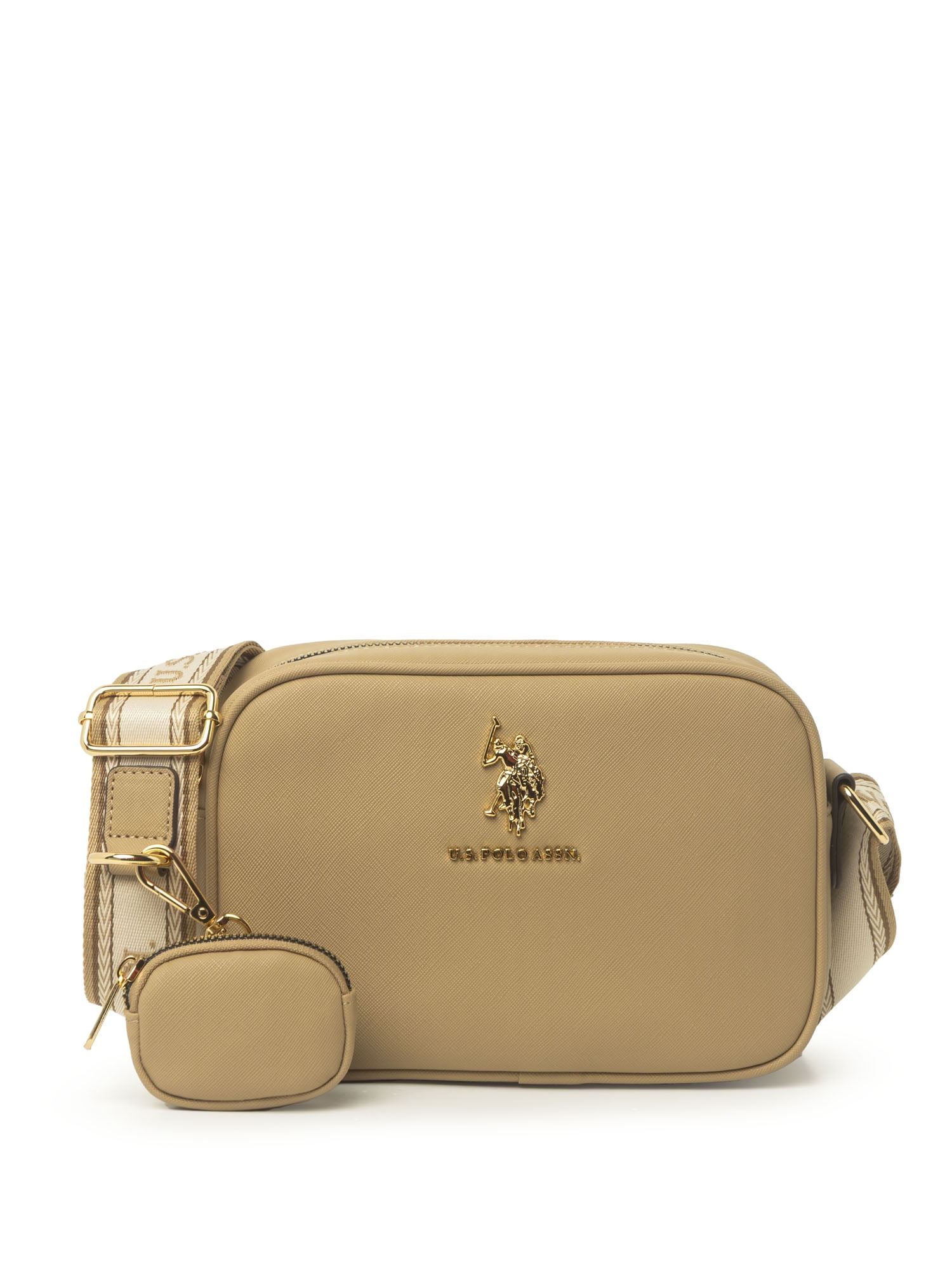 U.S. Polo Assn. Women's Signature Crossbody Bag, Khaki - Walmart.com