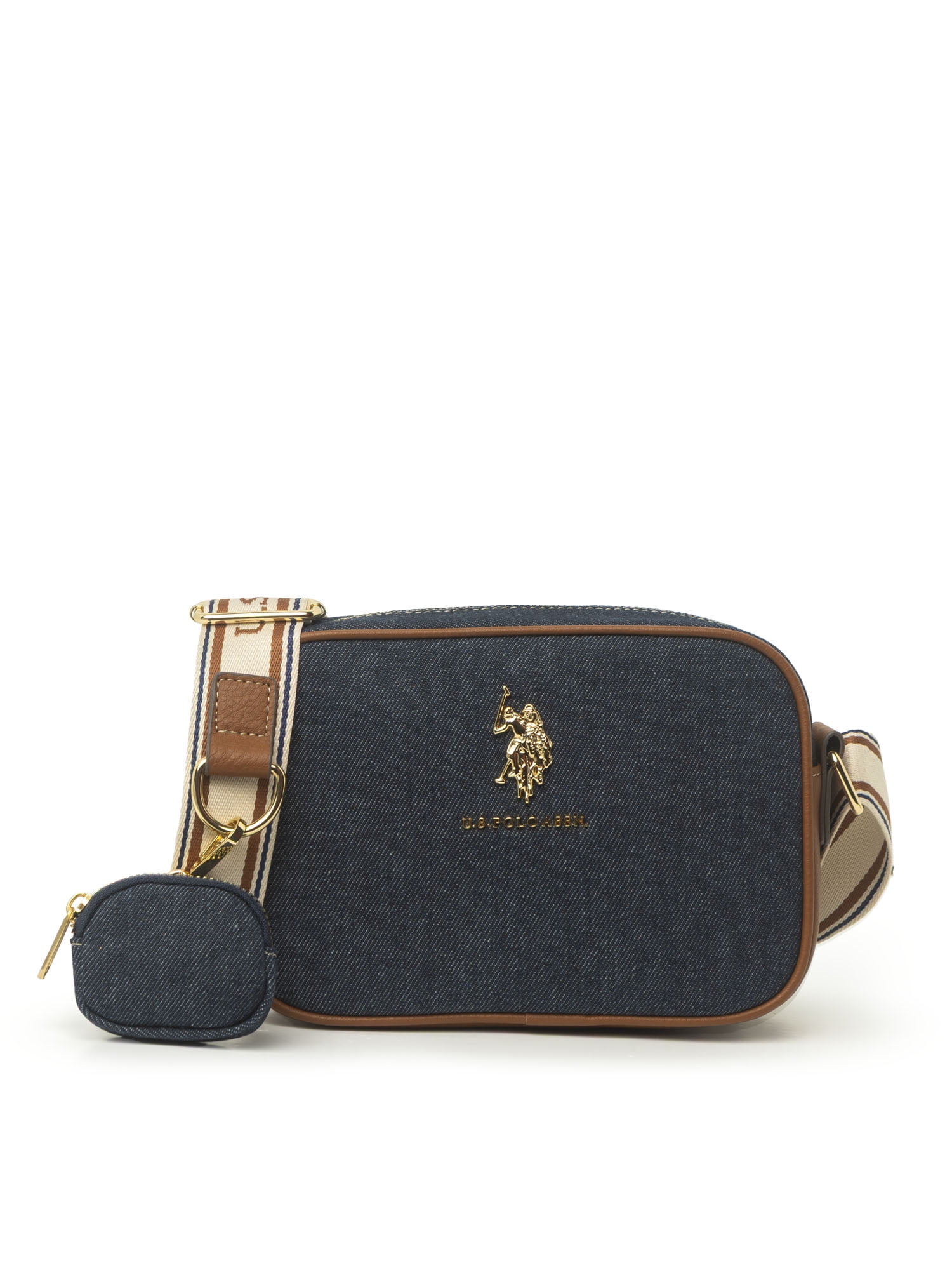 U.S. Polo Assn. Women's Signature Crossbody Bag, Dark Denim
