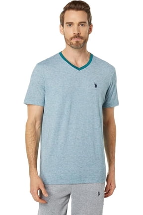 T-Shirt Men's Small Teal Heather V-Neck Short Sleeve JDM468